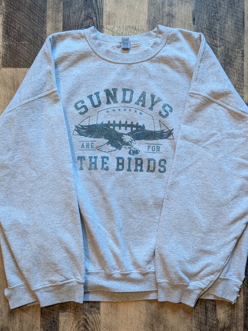 Philadelphia Eagles Bird Gang Sweatshirt 2XL Gray Fleece Crewneck The Birds